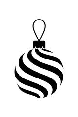 Swirl Christmas Ornament Ball Icon