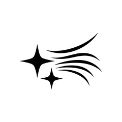 Shooting Stars Vector Icon Design