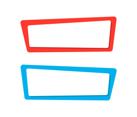 Vector Blank Abstract Banner Labels