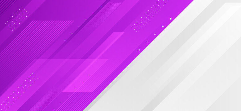 Vibrant purple gradient background with geometric diagonal lines - Powered by Adobe