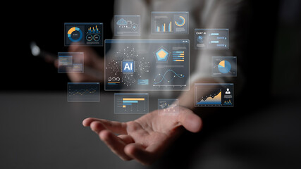 AI Assistant Brain Processor with LLM Technology, Big Data, Machine Learning, Generative AI for Business Support, Future Agentic AI Technology and Artificial Intelligence Prompt Engineering. Spline