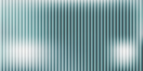 Reeded Glass Texture Background with Frosted translucent effect, soft green Gradient and vertical lines. Distortion with Blur surface. Vector illustration © Tami Yako