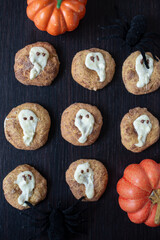 sweet home made halloween pumpkin cookies