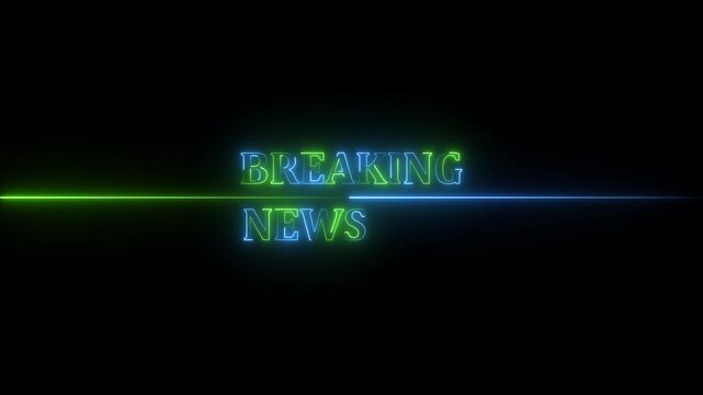 featuring a low-angle view of a cityscape and bold 'Breaking News' text with glowing effects.