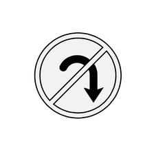 No U-Turn Sign