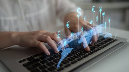 Fintech powers global currency exchange with secure digital conversion, modern platforms, and...