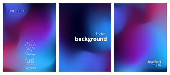 Fototapeta premium An gradient background transitioning from deep blue to vibrant purple. The colors blend seamlessly, creating a smooth and visually appealing effect. Simple composition with beautiful color transition.