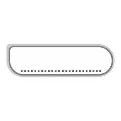 Minimal rounded UI element with black square accents on white background, ideal for app design, loading bars, dashboard widgets, or modern tech interfaces.