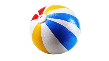 Beach Ball of Summer Fun: A vibrant, colorful beach ball sits poised, inviting you to dive into a world of endless summer fun and carefree days at the beach or poolside. 