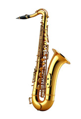 Naklejka premium Polished gold alto saxophone