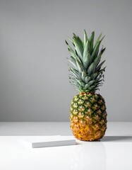 Pineapple Still Life - A Tropical Fruit Portrait on White.