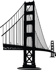 golden gate bridge vector 