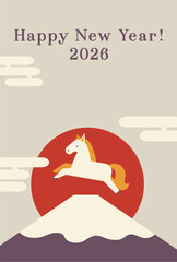 年賀状2026　午年