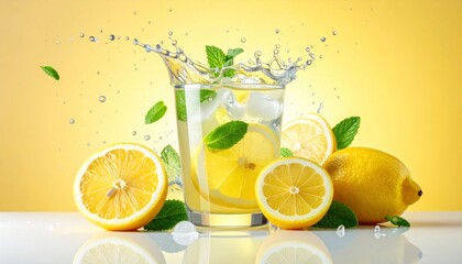 Refreshing Lemonade Splash - A Zesty Summer Drink.