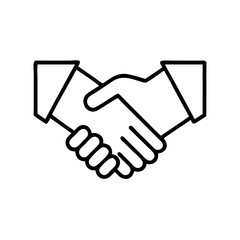 Obraz premium Handshake graphic symbolizing agreement and partnership in business 