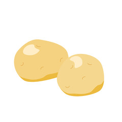 じゃがいものシンプルなイラスト