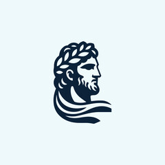 Classic Greek Man Logo