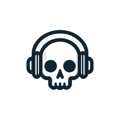 Skull Headphone Logo