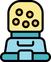 Colorful gumball vending machine dispensing delicious round treats