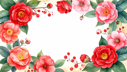 シックな薔薇のフレーム