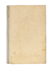 Vintage blank aged book with textured cover