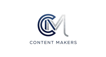 Content Makers Logo Design CM Monogram.