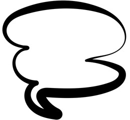 Speech bubble comic for chat symbol, talk, dialog