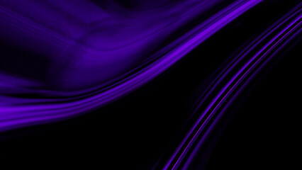 A smooth purple wave abstract background with elegant flow lines on a dark backdrop.