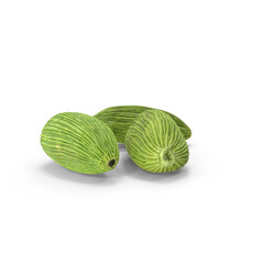 dried green cardamom isolate on transparent backround, png