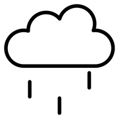 rainy cloud icon design for graphic designer or web developer