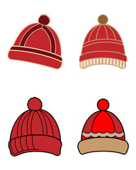 Perfect for winter fashion illustrations, seasonal promotions, apparel branding, or festive design projects. This minimal yet detailed vector captures the cozy charm of classic knitted winter wear.