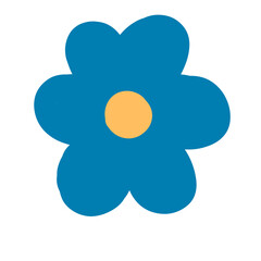 blue flower icon