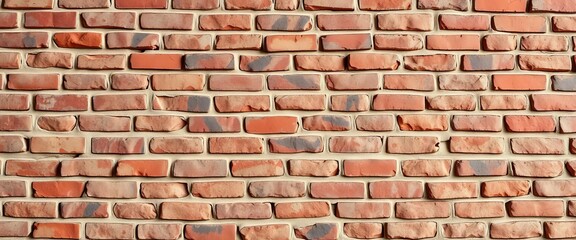 Rough textured brick wall, aged and weathered, building, brown brick