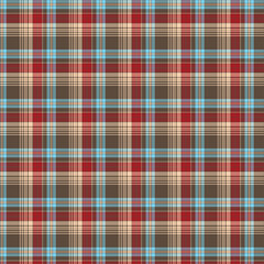 Seamless Neutral Brown,sage green ,red ,teal brick red ,black ,purple and Beige Plaid Pattern for Fabric Design