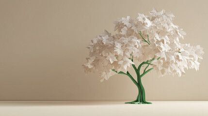 Obraz premium Indoor decoration concept featuring small bonsai artwork