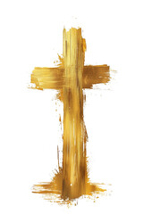 Dibujo de crucifijo dorado