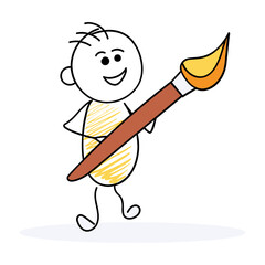 Design cartoon paintbrush art illustration design drawing artistic creativity painting creative brush stroke idea verctor art illustration png
