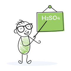 Design h2so4 sulfuric acid molecule chemistry science education chemical formula green acid solution laboratory 101 verctor art illustration png