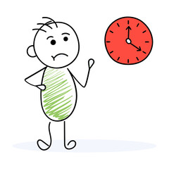 Design cartoon character clock time illustration design graphic art vector drawing artistic image creative concept art work verctor art illustration png