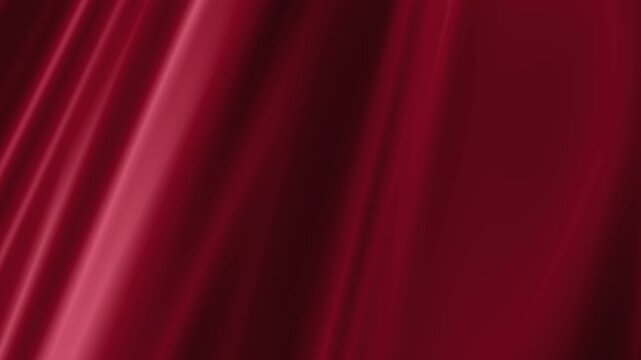 beautiful romantic sexy draped seductive red scarlet crimson taffeta fashion fabric material floating slowly & sensually in the light floaty breeze 4K motion graphic animation background wallpaper