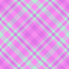 Stylish pink plaid pattern. Abstract geometric design with diagonal lines. Versatile backdrop for fabrics, textiles, or backgrounds. Fashionable and vibrant.