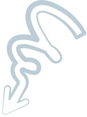 Obraz premium Arrow fun colorful line doodle for children or party celebration design icon with various directions