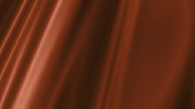 beautiful romantic sexy draped bronze copper silk satin taffeta fashion fabric material floating slowly and sensually in the light floaty breeze 4K motion graphic animation background wallpaper