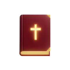 Obraz premium Holy Bible Icon – Christian Faith Vector Illustration Symbolizing Religion, Scripture, and Spiritual Study