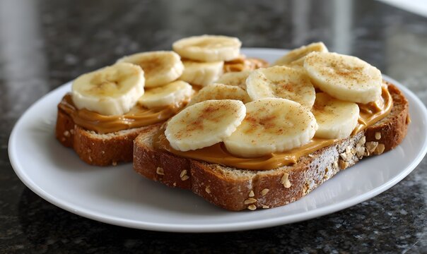 Peanut Butter Banana Toast 