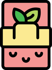 Pink soap bar with smiling face promoting sustainable and eco conscious hygiene practices