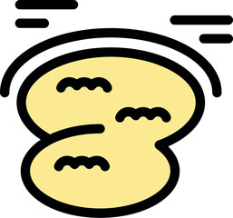 Simple peanut icon highlighting healthy snacking and nutritional benefits