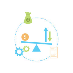 Budget Plan Vector, Icon Or Logo Sign Symbol design