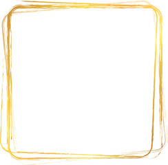 gold colored shape brush painted banner frame stamp	