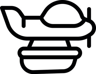 Seaplane resting on water, featuring pontoons for buoyancy, prepared for an exciting takeoff